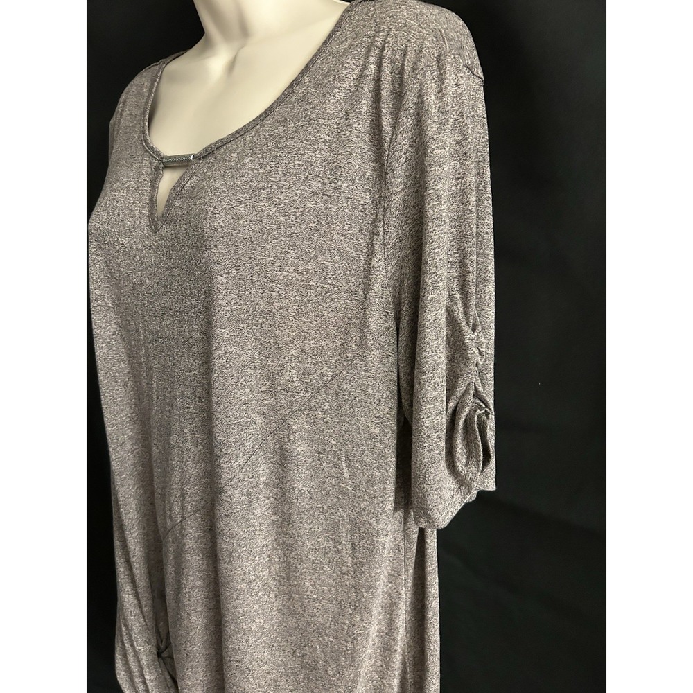 New Xxl Apt 9 Gray Bottom Gathered Top #1482*8 - Picture 6 of 8